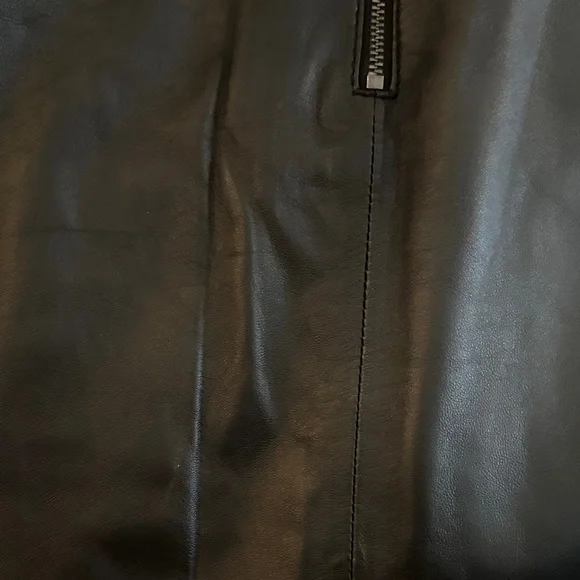 NWT Reiss Black Leather “Edie” Mini Skirt - Picture 12 of 14